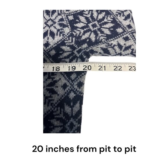 Fire & Ice Womens Hooded Pullover Sweater Black & Gray Snowflake Pattern Size L - Picture 9 of 10